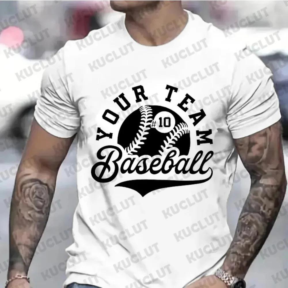 

Мужские футболки Индивидуальная бейсбольная рубашка Персонализированные футболки Индивидуальная футболка с названием бейсбольной команды Индивидуальная футболка Унисекс Одежда для игр XXXXXL белый