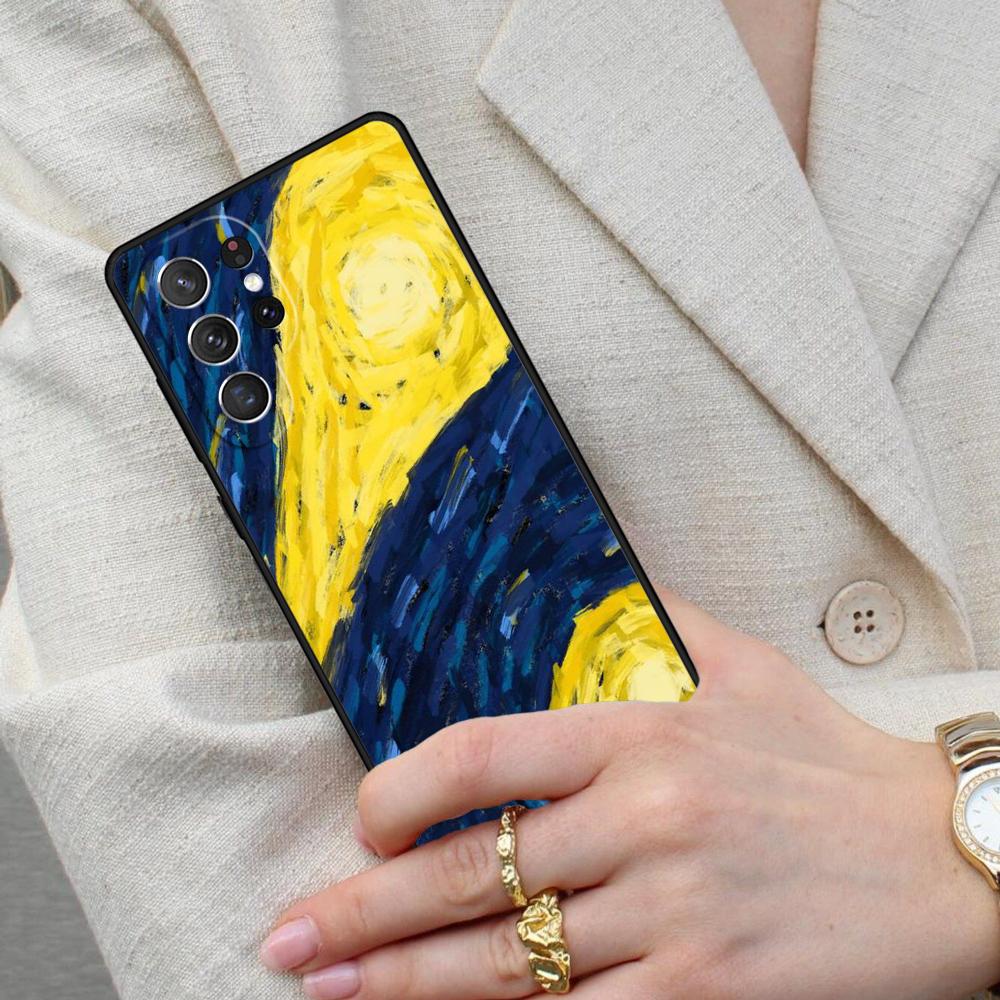 Van Gogh Starry Night Cell Phone Case for Samsung Galaxy S26 Ultra S25 S24 S23 S22 S21 S20 Note10 Cover