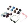 9pcs Oval Kids Sunglasses Reflective UV Protection Multi Colors Toddler Sunglasses Portable