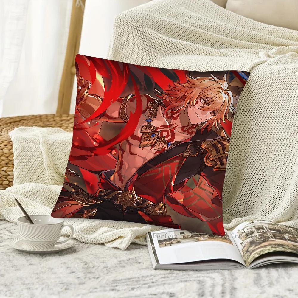 1pc Game Honkai Star Rail Mydei Pillow Case Square Pillow Bedroom Sofa Leisure Comfort Cushion Car Living Room Home Decoration