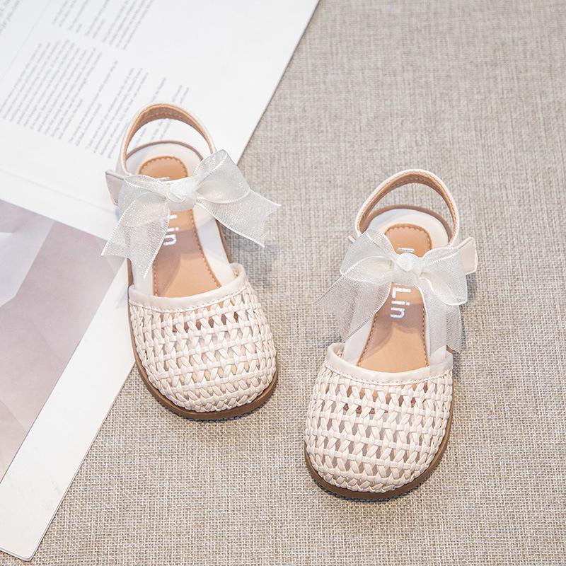 Open-toe Breathable Casual Shoes for Girls, Soft-soled Casual Shoes