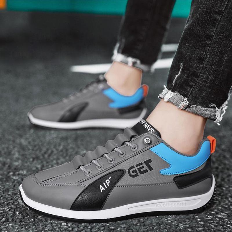 Jarní a podzimní pánské volnočasové boty sportovní boty na jednu pedál Forrest Gump boty trendy všestranné malé bílé boty studentské běžecké boty