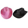 Lightweight Solid Color Fedora Hats for Women Men Thick Fabric Cowboy Cap with Brim Western Jazz Felt Cap Casual Hats