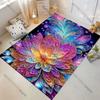 Colorful Intricate Floral Design Carpet Yoga Living Room Room Decor Children's Crawling Mat Doormat Area Rug Games Mat