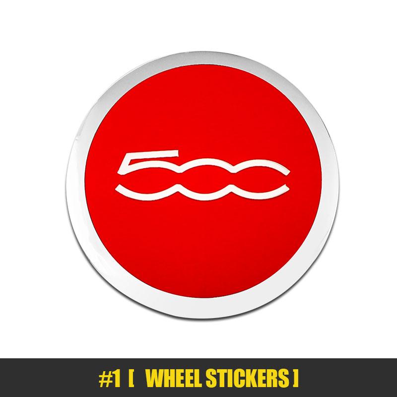 4Pcs 56mm Car Emblem Wheel Center Hub Caps Stickers For FIAT Abarth 500 Tipo FR Panda Argo Freemont Viaggio Bravo Punto Doblo