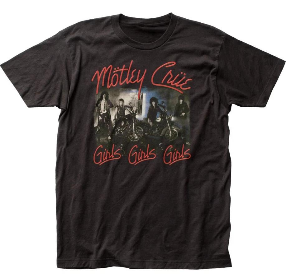 Motley Crue Girls Girls Girls T Shirt Men Rock Band Tee Classic Music
