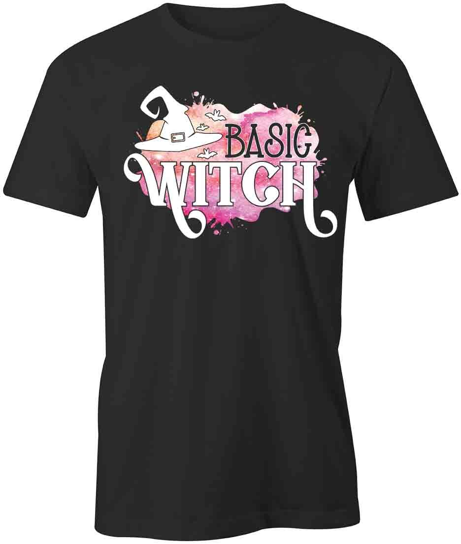 BASIC WITCH TShirt Tee Short-Sleeved Cotton HALLOWEEN CLOTHING S1BCA477 XL