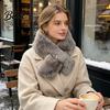 Winter Warm Scarf Women Imitation Mink Fur Scarf Thickened Soft Plush Neck Warmer Cold Weather Elegant Shawl Wrap Accessory for Versatile Fashion