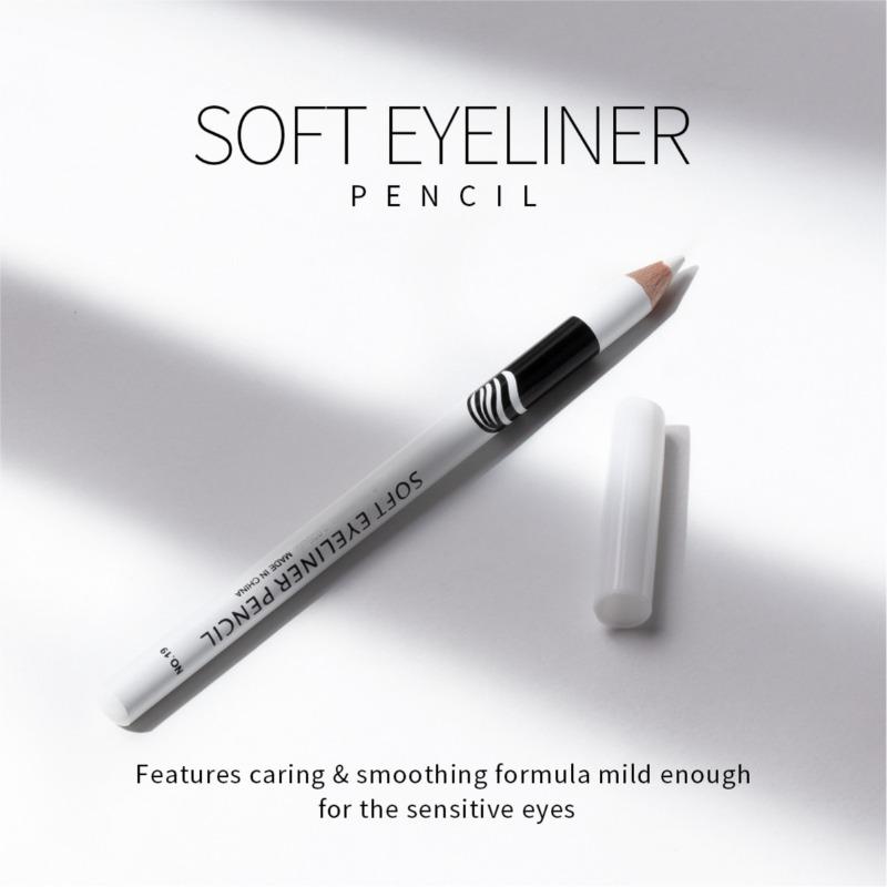 Three-pack Eyeliner, White, Long-lasting Waterproof and Sweat-proof, Easy To Use, White Eyeliner Glue Pen