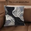 2D Geometric & Wave Pattern Digital Print Pillow Covers Pattern Cushion Cover Suitable For Sofa Bedroom Car Pillow Cover