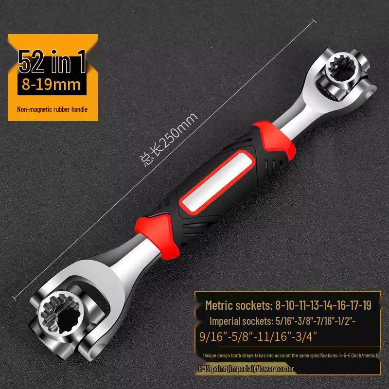 Adjustable Reversible Quick Ratchet Wrench 6-22mm Metric/Imperial