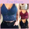 Elegante Sutiã Cropped de Renda Feminino com Decote V Sexy e Alças Finas