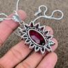 Garnet Gemstone Handmade 925 Sterling Silver Jewelry Pendant 2.48" KKG-297
