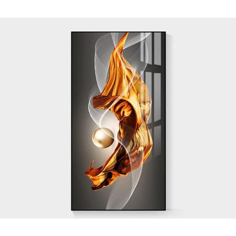 Home Decoration Light Luxury Style Abstract Geometric Porch Living Room Decoration Poster Painting Wall Art Picture