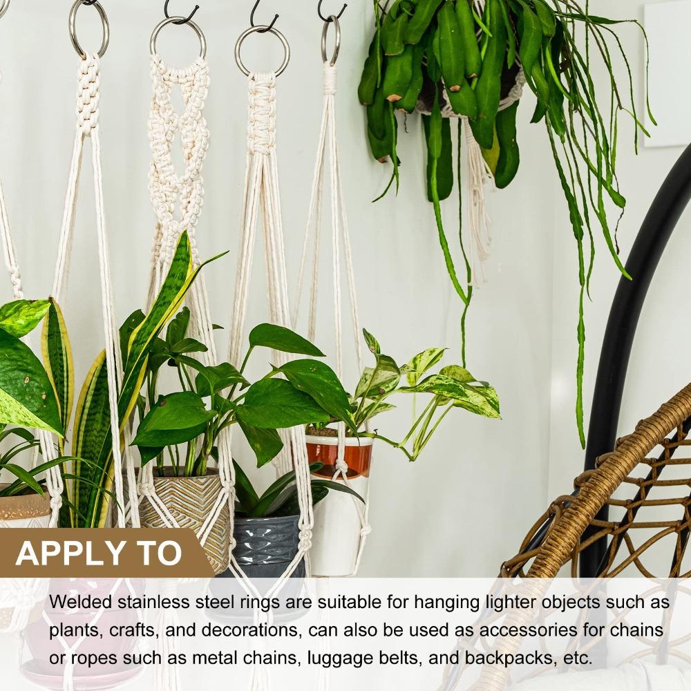 Roundness Rigging Ring 304 Stainless Steel Welding Circle Portable Metal Ring  Ropes