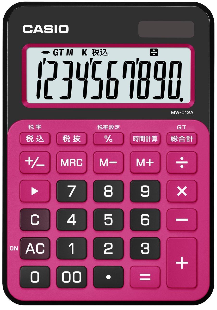 

Casio Colorful Calculator Mini Just Type 10 Digit Berry Pink MW-C12A-BR-N
