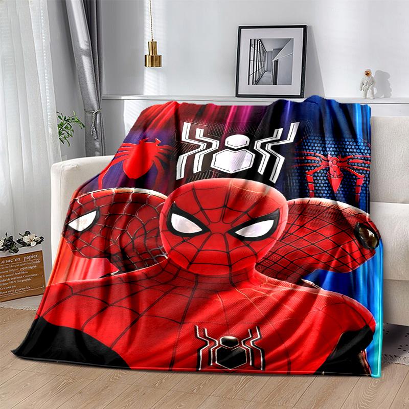 1pc Spiderman Spiderverse Marvel Soft Throw Blanket Flannel All Season Light Weight Living Room/Bedroom Warm Blanket. M731059