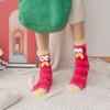 Funny Fuzzy Socks Women Men Fluffy Crew Socks Crazy Cartoon Silly Socks for Home Indoor Wear Sleep Christmas Birthday Gift