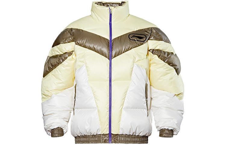 Herrenjacke Li-Ning Li Ning CBA Daunenjacke Winter Herren Gelb M beige