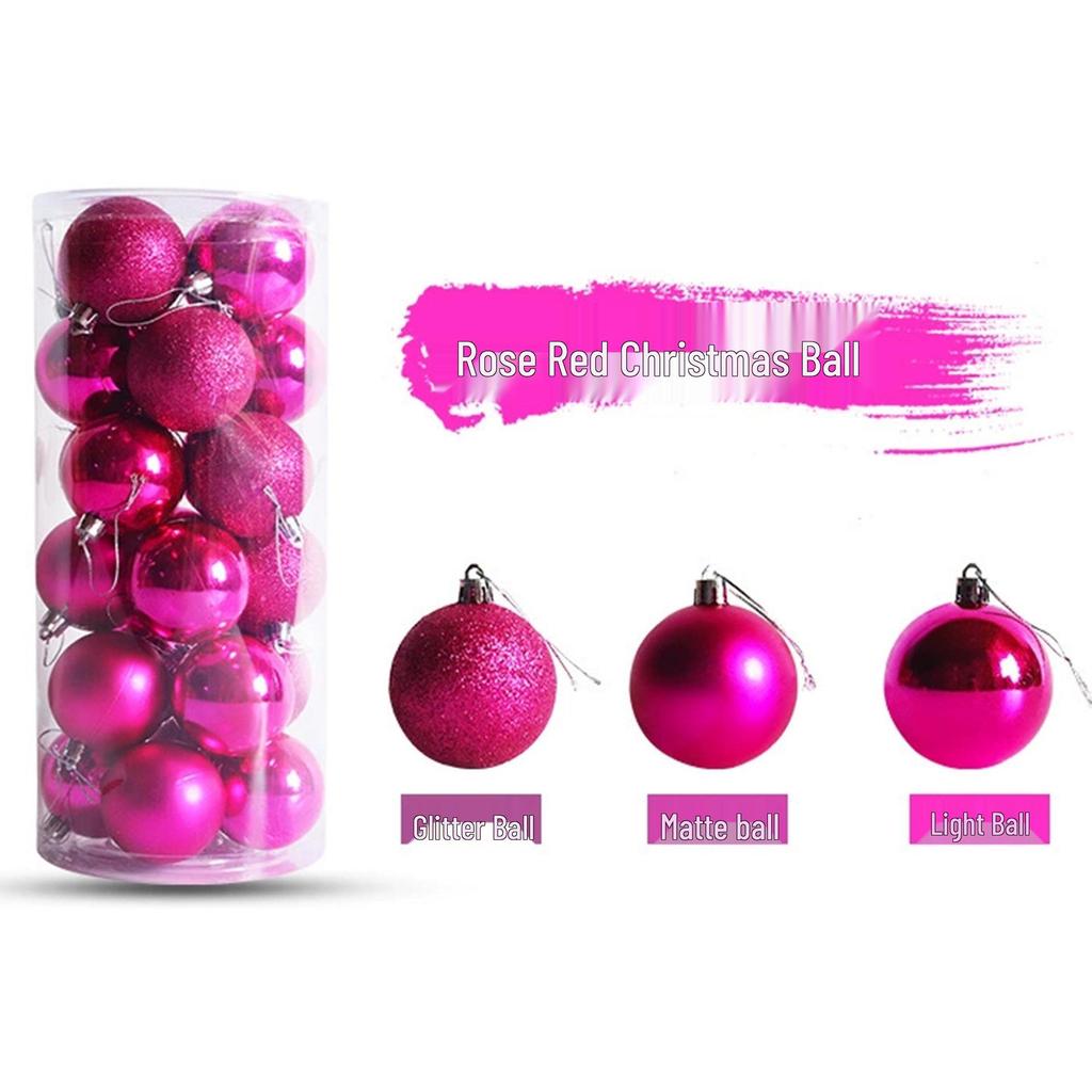 Electroplated Plastic Christmas Ornaments: 3/4/5/6/8cm Ball Set for Tree