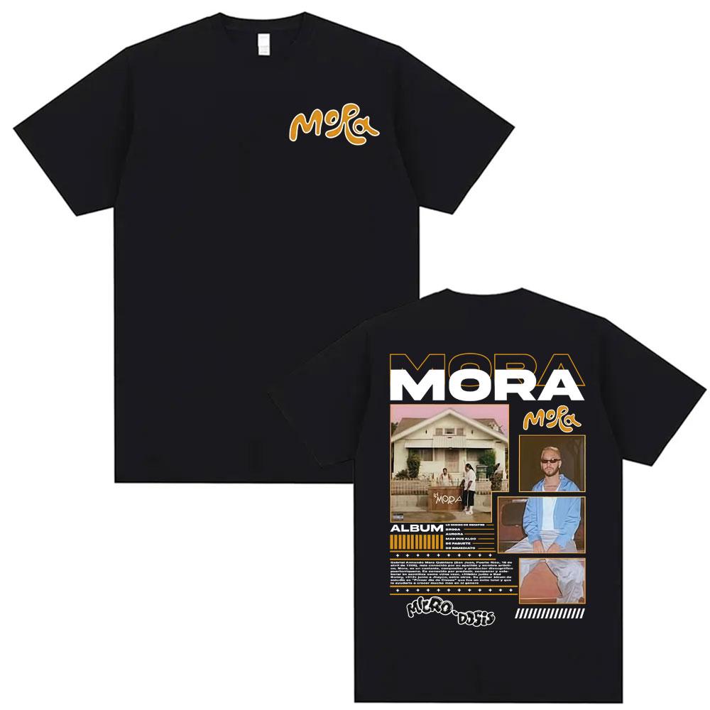 Rapper Mora Lo Mismo Dela Otra Vez Tour 2025 Merch Tshirts Unisex Fashion Hip Hop Vintage T Shirt Unisex Short Sleeve Tshirt Tops