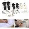 Toilet seat hinge fixing parts, 5 pairs of rubber expandable screws hinges for toilet lid