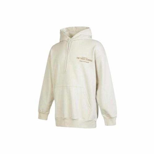 adidas Letter Print Pullover Long Sleeve Sports Hoodie for Men in Light Gray M светло-серый