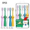 5/8 шт. Дитячі зубні щітки з м'якою щетиною, дитяча мультяшна зубна щітка у формі курчати для дітей 3-12 років