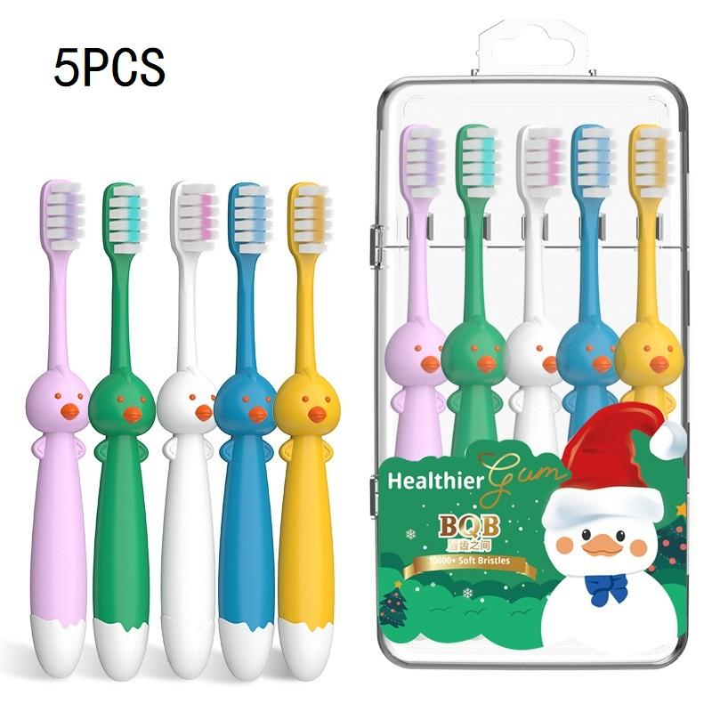 5/8 шт. Дитячі зубні щітки з м'якою щетиною, дитяча мультяшна зубна щітка у формі курчати для дітей 3-12 років