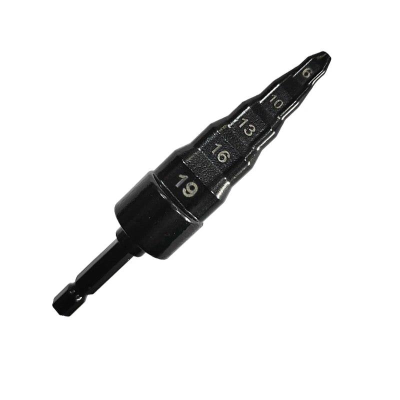 1PC Metric 6-19mm Copper Pipe Step Expander with Hexagonal Handle for Air Conditioning Maintenance Electric Tool Accessories