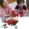 ABIYY-Fondue Pot Set,Electric Chocolate Fondue Maker with 4 Forks, Cheese Melting Fondue Machine Kit,Temperature Ctrol.EU Plug