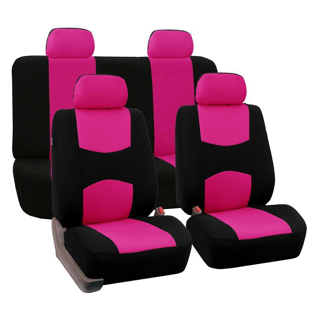 Universal Flat Cloth Car Seat Cover Set for 5 Seats - 9 Pieces, Suitable for Middle East, Europe, and America