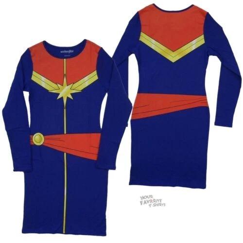 I Am Captain Marvel Comics Junior Body Convention Dress 160