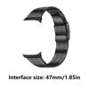 Luxury Five Beads Metal Straps for Watch7 SmartWatch, 47mm Secure Clasps