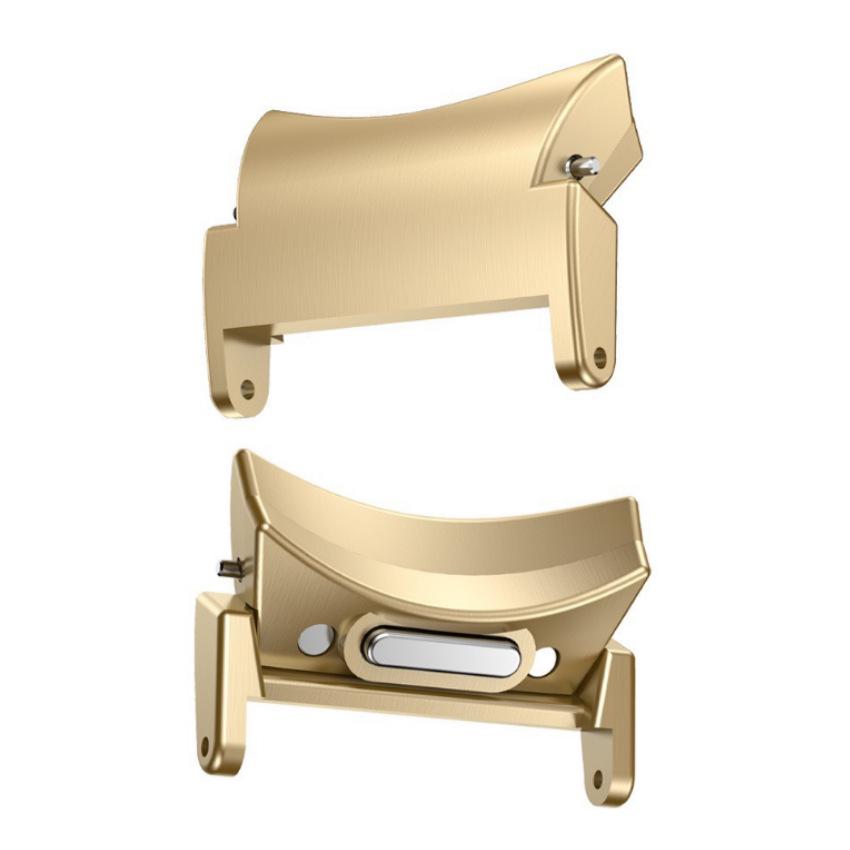 Compatible Stainless Steel Connector for Galaxy Watch 6 and Samsung 7th Gen - Button Style Head Grain