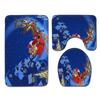 Christmas Bathroom Floor Mat Toilet Three-Piece Set