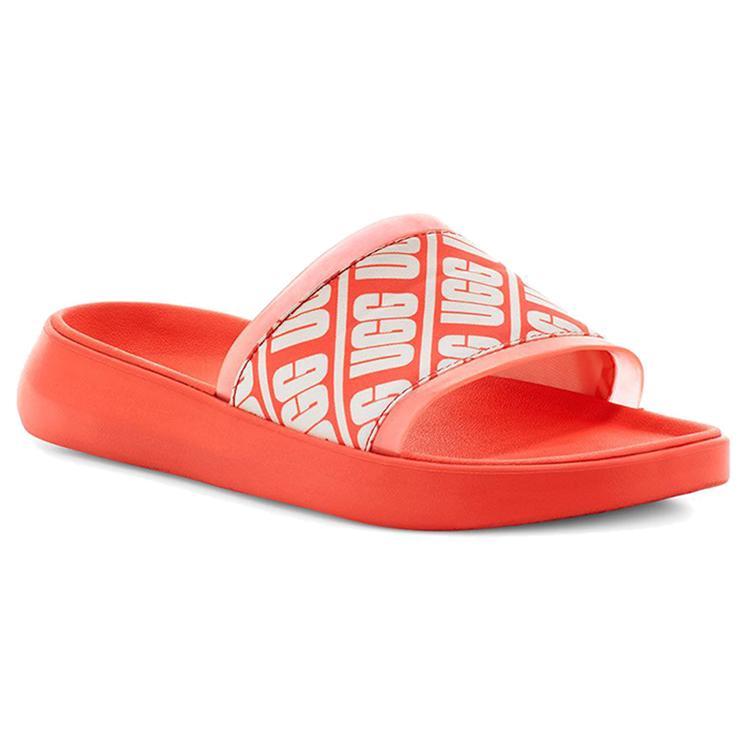 UGG Ruette Beach Orange Red Slippers Women's 1111072-PCRL