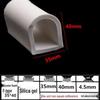 D-Shaped Silicone Sealing Strip: High-Temperature, Water-Retaining, Self-Adhesive, Anti-Collision, Shock-Absorbing for Doors & Windows