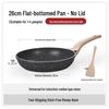 British Maifan Stone Non-Stick Wok: Flat Bottom Pan for Steak, Stir-Fry, and Cooking On Induction and Gas Stoves