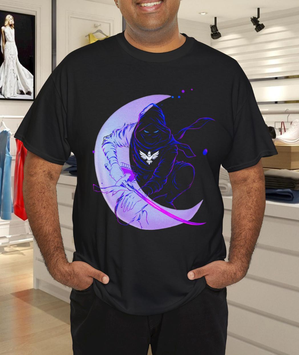 Neon Moon Ninja Warrior T-Shirt Mens Womens Tees Top S