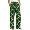Women's Christmas Pajama Bottoms Funny High Waist Sleep Pants for Holiday