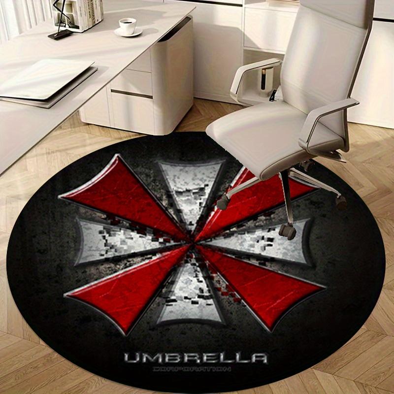 1ks Kruhový koberec s logem Umbrella Corporation - Domácí dekorace, Kulatý koberec do kanceláře, Venkovní dárková rohožkaRC2810