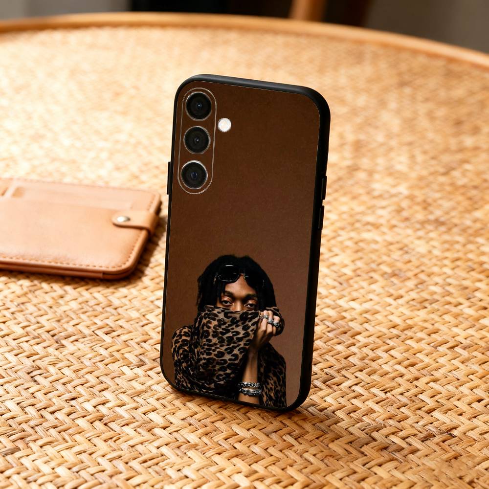 

L-Lil T-Tecca Phone Case For Samsung A73,72,71,53,52,51,22,91,80, Soft Black Cover Samsung a31