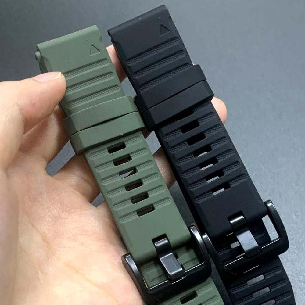 22mm 26mm Silicone QuickFit Sports Strap For Garmin Epix PRO Instinct 3 Quatix/DELTA/TACTIX/Fenix 6XPro 7 E 8pro 5XPlus Bracelet