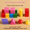 15-Piece 3D Geometric Shape Set: Cube, Cylinder, Cone, Rectangular Prism for Elementary Math Teaching