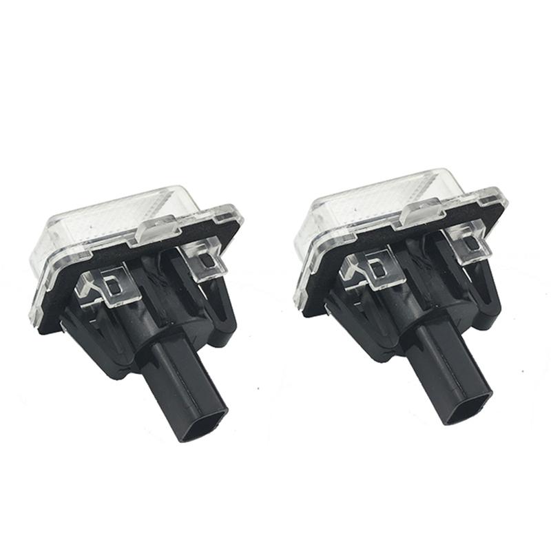 Car Flashing 1 Pair LED License Number Plate Light for Benz W204/W205/W216/W218/W212/W221/W231/W222/CLA 6000K White