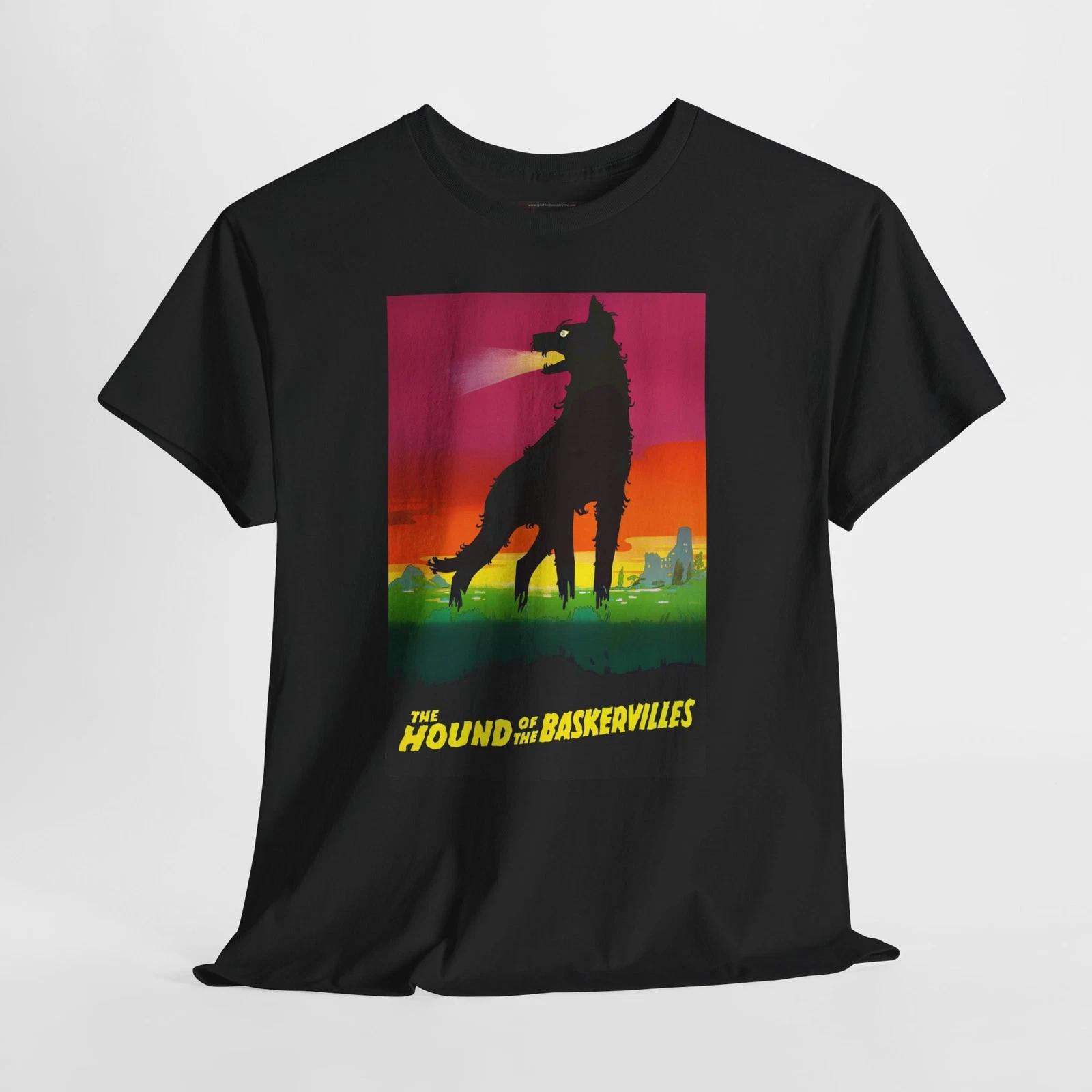 Hound of the Baskervilles 1929 Retro Movie Poster Horror Unisex Graphic T-Shirt XL