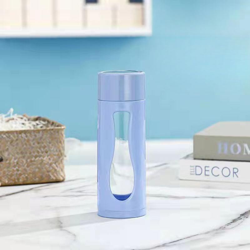 

Large Capacity Water Cup, Modern Minimalist Style Plastic Glass Cup, Double-layer Insulated Glass Cup, Portable Drawstring Cup, Gift Cup 301-400ml