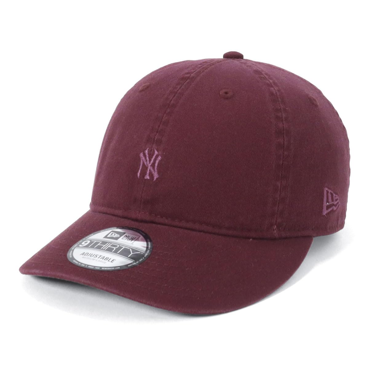 

New Era 9THIRTY Cap MLB New York Yankees Mini Logo Tonal Exclusive to and Stylish Streetwear Travel Sun Gift Idea (14655345 N838TH041) Wine/Purple
