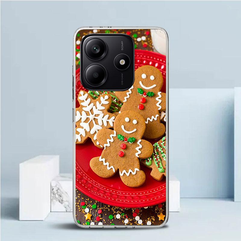 

Cute Cookie Man Soft Cover for Xiaomi Redmi Note 15 14 13 12 Pro Plus Phone Case 14S 11S 11T 11E 10S 10 4G Pattern Shell Redmi N Redmi Note 13 Pro 5G
